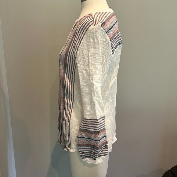 Button Down Shirred Blouse - Picture 5 of 14